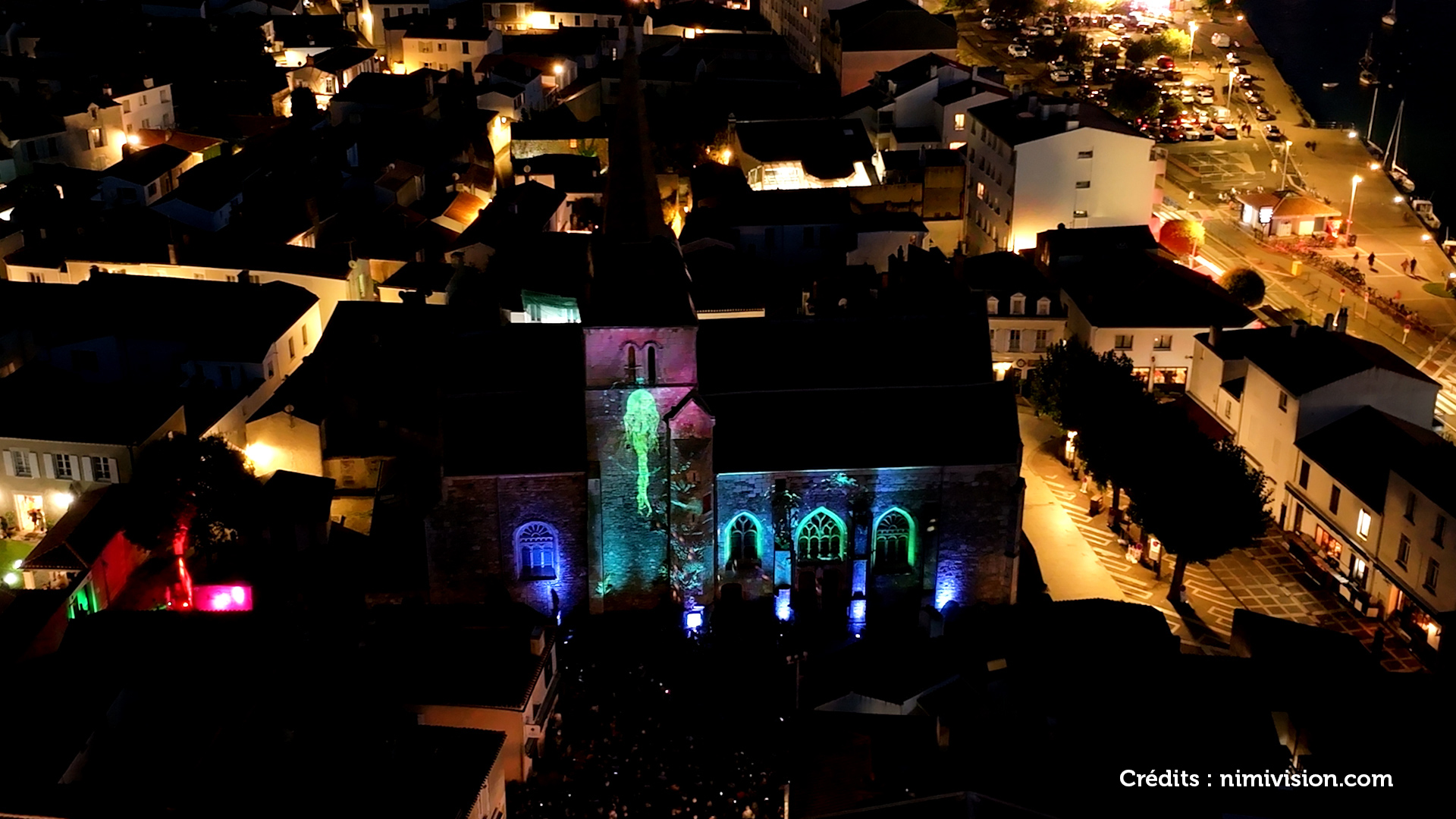 Projection mapping Architectural Dripmoon Vendée